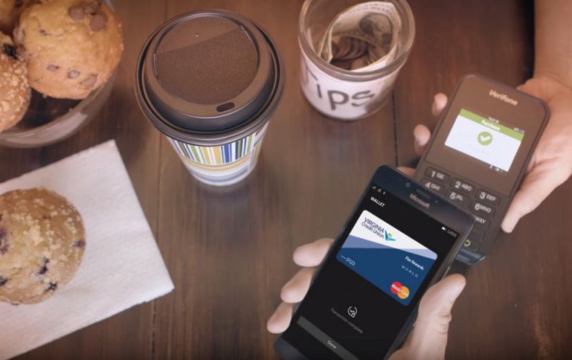 Microsoft Wallet tap to pay