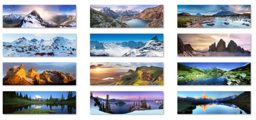Mountains panoramic wallpapers