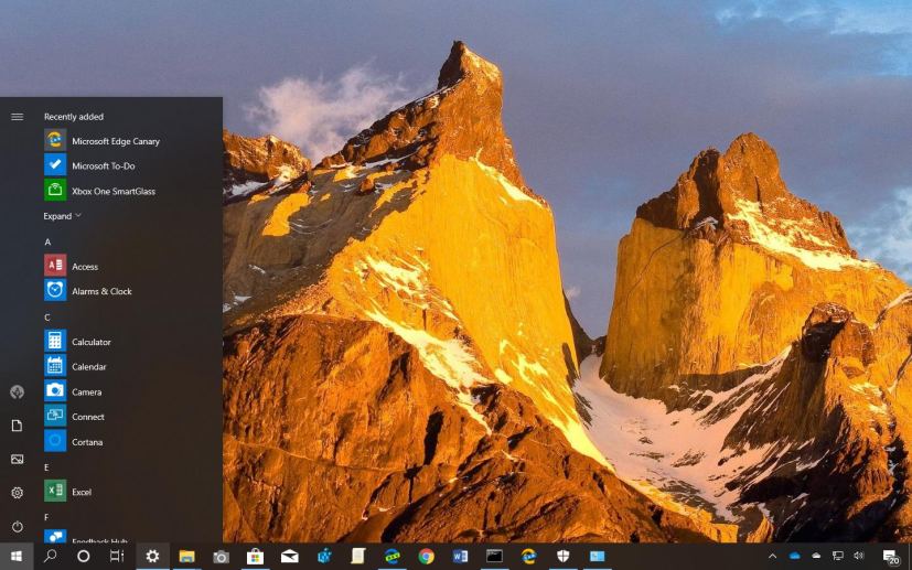 Panoramic Mountains theme for Windows