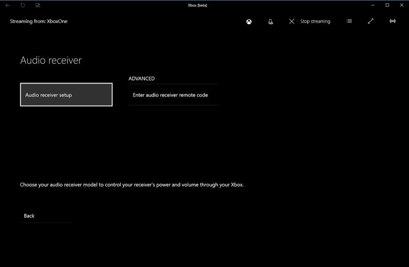 Xbox One Audio receiver setup